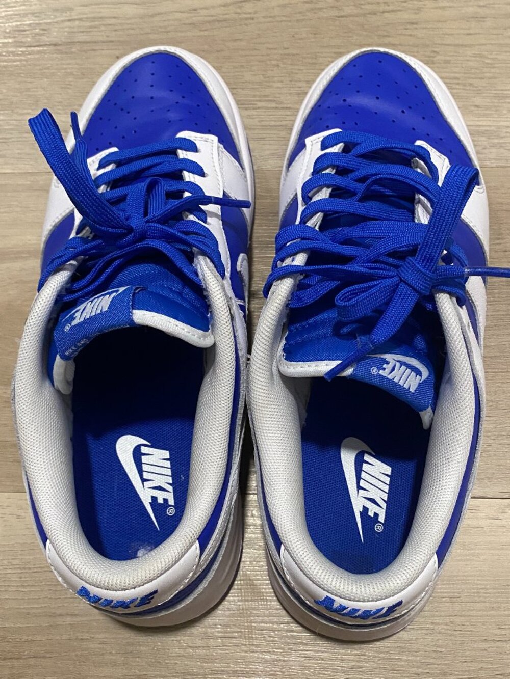 Nike Dunk Low Retro Royal Blue White DD1391-401 Men's Size 9 Excellent Condition - Picture 13 of 14